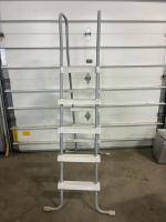 Above Ground Pool Ladder, 4-Step, Metal Frame with Plastic Steps, - 2