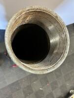 4" Galvanized Steel Pipe Riser with 4" Gate Valve, Flange Base & Threaded Cap - 2
