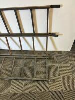 Steel Guard Rail Panel, 8 ft Length, 3 ft Height, Hinged, Welded Steel Construction, Rusted - 2