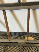 Steel Guard Rail Panel, 8 ft Length, 3 ft Height, Hinged, Welded Steel Construction, Rusted - 5