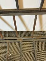 Steel Guard Rail Panel, 8 ft Length, 3 ft Height, Hinged, Welded Steel Construction, Rusted - 6