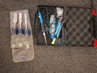 Hand Tools, Chisels, Saw Blades, Soldering Kit (Powered On), RV Holding Tank Vents, And More - 5