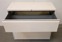 3-Drawer Metal Lateral File Cabinet, Lockable, Beige, No Key - 2