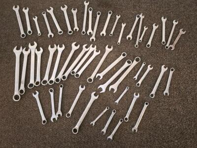 43-Piece Combination Wrench Set &ndash; Mixed SAE & Metric Sizes, Chrome Vanadium Steel