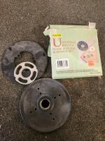 Audiobahn 10" Subwoofers, Router Plate Set, Woodworking Tools, Utility Knives, Cords & Wood Lot (Shelf B) - 10