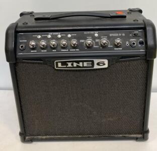 Line 6 Spider IV 15 Guitar Amplifier, 15W, 1x8" Speaker, Built-in FX, Model 301-10603 (Powers On)