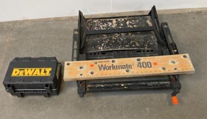 Black & Decker Workmate 400 Portable Workbench With DEWALT Hard Plastic Tool Case