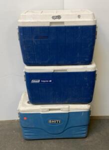 Coleman PolyLite 48 Quart Hard-Sided Cooler With Drain Plug And Cup Holders ( 3) Coolers