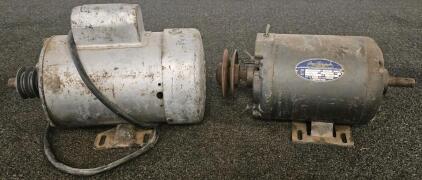 San Fernando 1/2 HP 115V AC Motor Model C1771YC, 3450 RPM, Frame 56 & 3/4 HP 115V Motor (Could Not Test Either)
