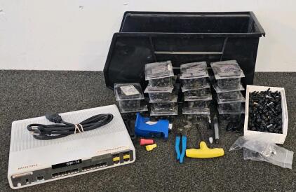 Cisco Catalyst 3560-CG 10-Port Network Switch, Power Cord, Raxxess Rack Screws, Tools