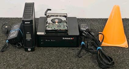 Supermicro 1011-8 Server With 1TB Hitachi HDD, Buffalo 500GB USB Drive & Cables, USA Assembled (Internal Hard Drive Untested, Other Two Tested And Functional)