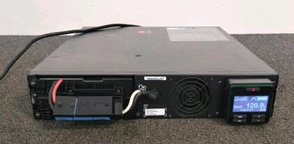 APC SRT1500RMXLA Smart-UPS 1500VA 1350W 2U Rackmount LCD, 120V, 8 Outlets, S/N AS1750294250