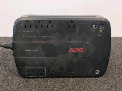 APC BN700MC Back-UPS 700VA 420W, 8 Outlets, USB, RJ-45 Data, Power Cord, Serial 4B1411P42181 & Ubiquiti UniFi nanoHD UAP-nanoHD Access Point With PoE Adapter, 4 Cat5e Cables, Office Supplies