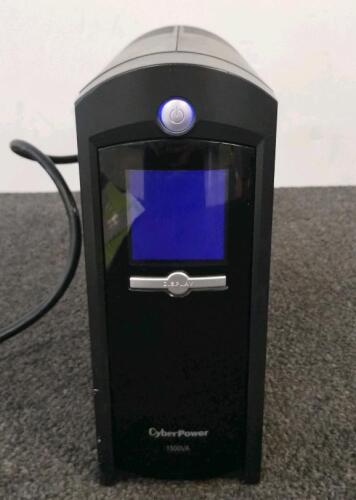CyberPower CP1500AVR 1500VA/900W UPS LCD, AVR, 8 Outlets, RJ11/RJ45, USB/Serial, Power Cord