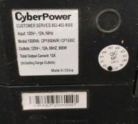 CyberPower CP1500AVR 1500VA/900W UPS LCD, AVR, 8 Outlets, RJ11/RJ45, USB/Serial, Power Cord - 4