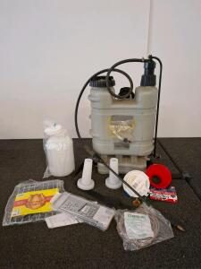Manual Backpack Sprayer 4 Gallon With Nozzles, Kitchen Accessories, Roasting Rack, Funnels, And Grater