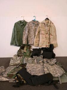 Military Body Armor Vests & Tactical Gear - Woodland, Digital, Black - Modular With Pouches