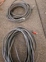 Bulk Computer AV Cable Bundle, Cherry KC 1000 Keyboard, Power Extension Cords, HDMI DVI XLR Coax - 4