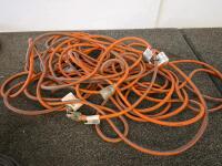 Bulk Computer AV Cable Bundle, Cherry KC 1000 Keyboard, Power Extension Cords, HDMI DVI XLR Coax - 5