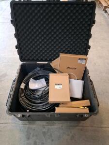 SureCall Fusion5X 2.0 Cell Phone Signal Booster Kit With Panel Antennas/Cradlepoint Router, And Large Storage Container