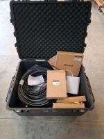 SureCall Fusion5X 2.0 Cell Phone Signal Booster Kit With Panel Antennas/Cradlepoint Router, And Large Storage Container