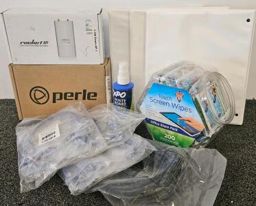 Perle S-1000-S2SC10 Media Converter & Ubiquiti Rocket M5 airMAX BaseStation Bundle