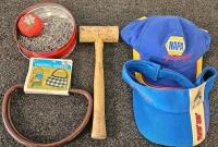 George Foreman Rotisserie Oven (Tested, Works), Tile Set, RunCam, Caps, Tools, Sewing, And More - 3
