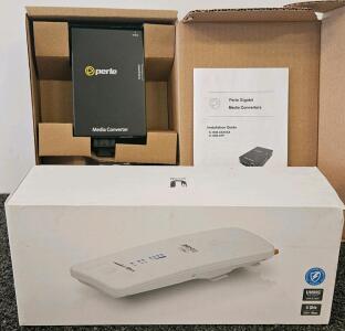 Ubiquiti Rocket Prism 5AC Gen2 5GHz BaseStation, Perle Gigabit Media Converter, New/Open Box