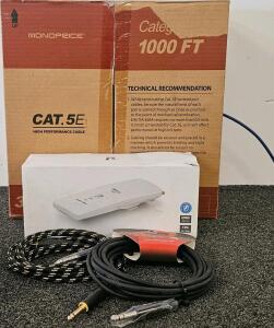Ubiquiti Rocket Prism AC Gen2 BaseStation, Monoprice Cat5e 1000Ft Open Box, Pearstone 15Ft Cable Bundle
