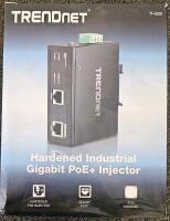 Ubiquiti Rocket M5 5GHz airMAX BaseStation + TRENDnet TI-IG30 PoE+ Injector, Cables Bundle - 4
