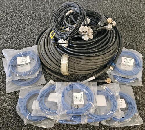 Monoprice Cat5e 10Ft Ethernet Cables (10x), Assorted Coaxial, HDMI