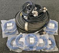 Monoprice Cat5e 10Ft Ethernet Cables (10x), Assorted Coaxial, HDMI