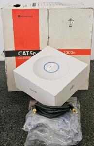 Ubiquiti UniFi nanoHD Access Point With Monoprice CAT 5e Bulk Cable & Patch/Audio Cables