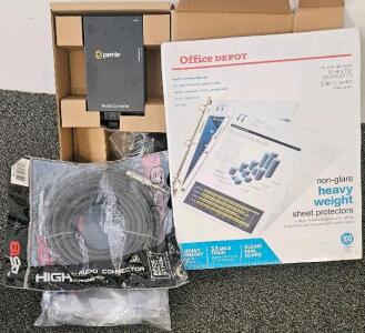 Perle S-1000-S2SC10 Media Converter With Accessories