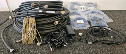 Monoprice Cat5e Patch Cables, Brother AD-24ES Adapter, RF Coaxial Cables, Accessories Bundle