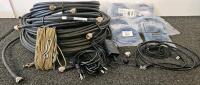 Monoprice Cat5e Patch Cables, Brother AD-24ES Adapter, RF Coaxial Cables, Accessories Bundle