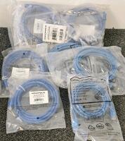 Monoprice Cat5e Patch Cables, Brother AD-24ES Adapter, RF Coaxial Cables, Accessories Bundle - 3