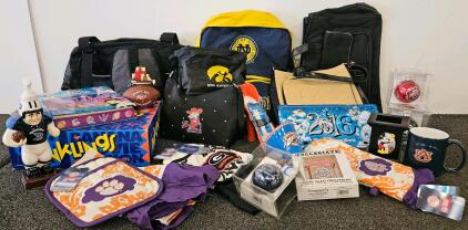 NCAA Teams & Disney Memorabilia: Bags, Decor, Ornaments, Mug, Board Games, & More