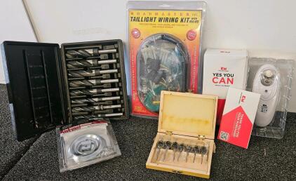 Roadmaster Taillight Wiring Kit, Kitchen Mama Can Opener, Drill & Hole Saw Sets, Rope Rings