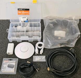 Ubiquiti UniFi nanoHD Access Point with PoE, Kemo Amplifier, Fiber Adapters & Cables