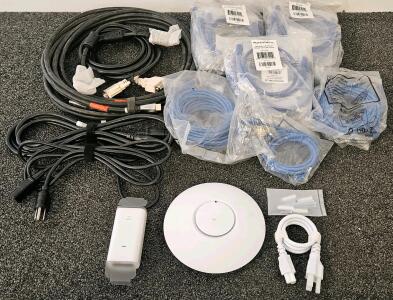 Ubiquiti UniFi nanoHD UAP-nanoHD Wireless Access Point Bundle With PoE Injector & Cables