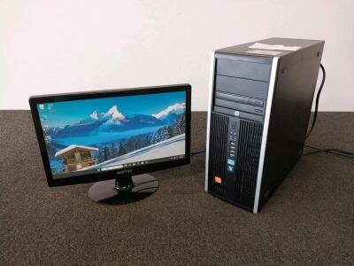 HP Compaq Elite 8300 MT i5-3470 3.2GHz 6GB RAM 500GB HDD Nvidia NVS 300 + SOYO 18.5" Monitor (Both Fully Functional)
