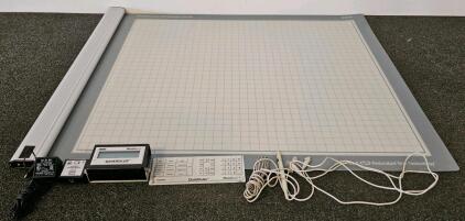 GTCO QuikRuler Roll-Up II 36x36" Digitizer Tablet, Pen, Keypad, Power Supply (Functional)