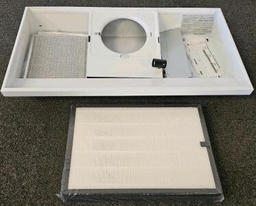 GE JV337XWH 30" White Under-Cabinet Range Hood, 160 CFM, Two-Speed Fan, Charcoal Filter