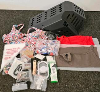 Motorcycle Chassis, Smart T.V. Voice Control Remote, Pastry Bags, Assortment Of Jewelry, And More