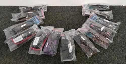 12 Foster Grant & E-Z Reader Reading Glasses +2.5 To +3.25 Strength, Cases Included, New