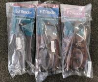 12 Foster Grant & E-Z Reader Reading Glasses +2.5 To +3.25 Strength, Cases Included, New - 4