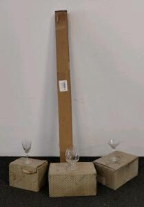 Sasaki Glass Vintage Etched Bamboo Glassware Sets (Japan, 3 Types), And Tire Irons
