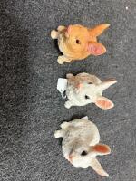 Assorted Easter Bunny Figurines, Themed Cushions, Ornaments & Flatware Lot - 7