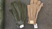 Military Uniform Set: Mil-Spec Plus Shirt & Trousers (2XL), Rothco Boonie Hat (6-3/4), Patrol Cap (Large-Regular) Military Surplus Cold Weather Lot: Parka Liner 180/112, Rothco BDU Shorts, 3 Pairs Wool Glove Inserts - 3